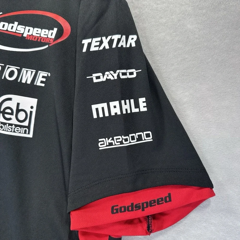 Godspeed Motors Bosch Rowe Delphi Racing Race Charlotte NC Paragon Polo Shirt‎ M